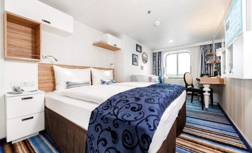 Buitenhut aan boord van de Mein Schiff 5